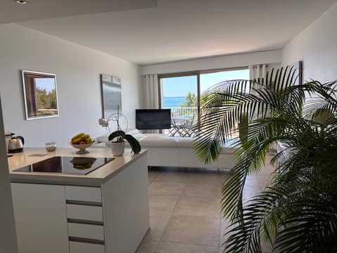 Airbnb performant: LE FETOLLINA - PALM BEACH 3 pieces a front de mer à Cannes