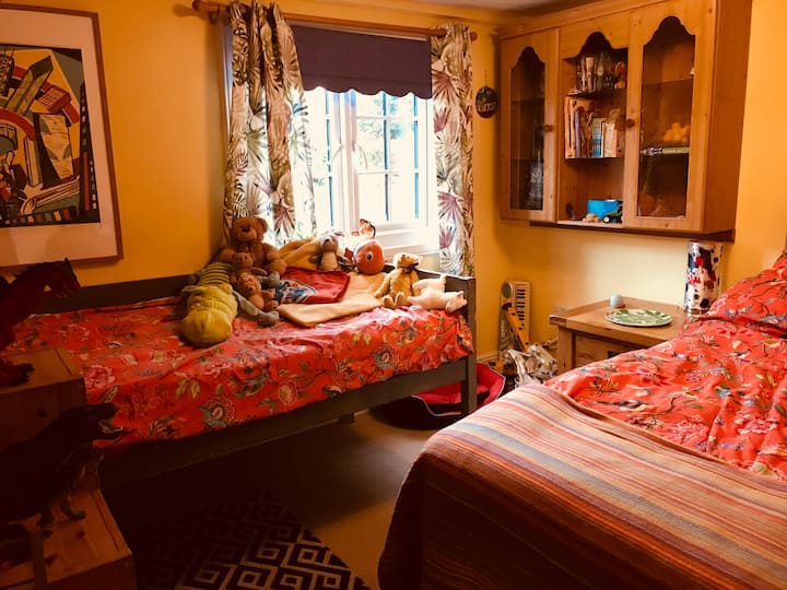 ห้องนี้มีเตียงคู่และเตียงเดี่ยว เด็กๆชอบมากมันสดใสและร่าเริงมีเพื่อนมากมายรอเล่นอยู่ สำหรับผู้เข้าพักที่มีอายุมากกว่าก็ยอดเยี่ยมเช่นกัน เราทุกคนชอบตุ๊กตาหมีที่จะกอด