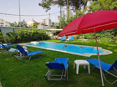 120sqm, 3 bedrooms apartment, Pool, 150m to beach