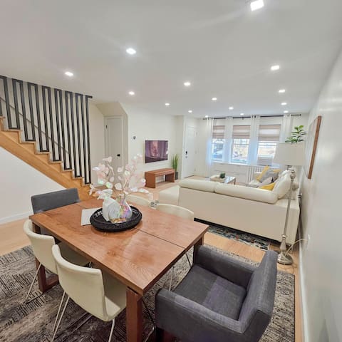 Large Modern 3-bdrm Duplex Apt near Manhattan