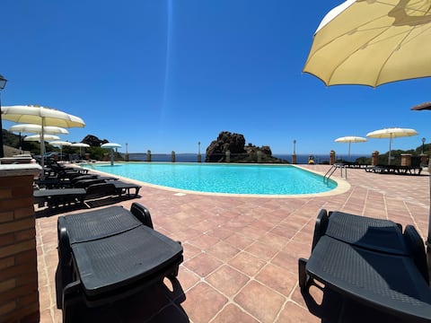 Il Saeliero Tanca Piras pool+ sea view + 6 seats