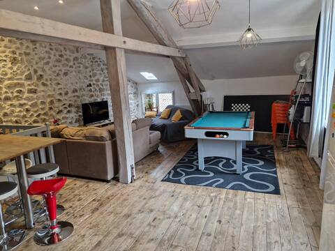 duplex in stone village house