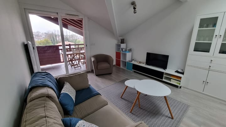 T2 Charmant Hendaye 10' Plage Jumeaux à Pied
Wifi - Hondarribia