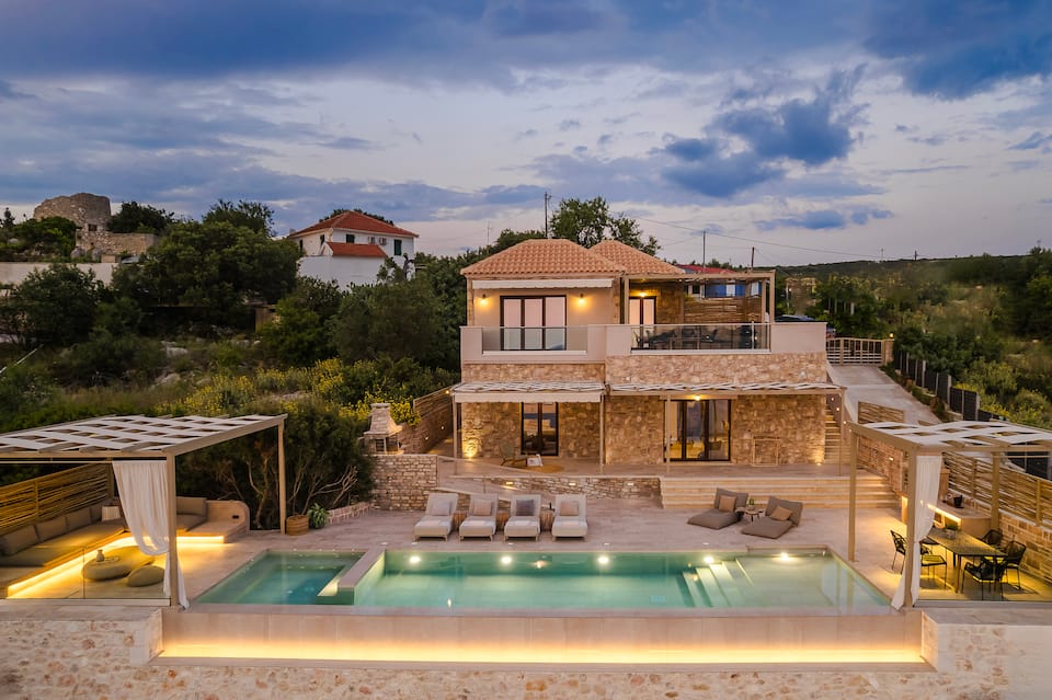 Entheos, a stone villa above Fiskardo's bay, Fiskardo, Kefalonia, Greece, photo 3 of 10