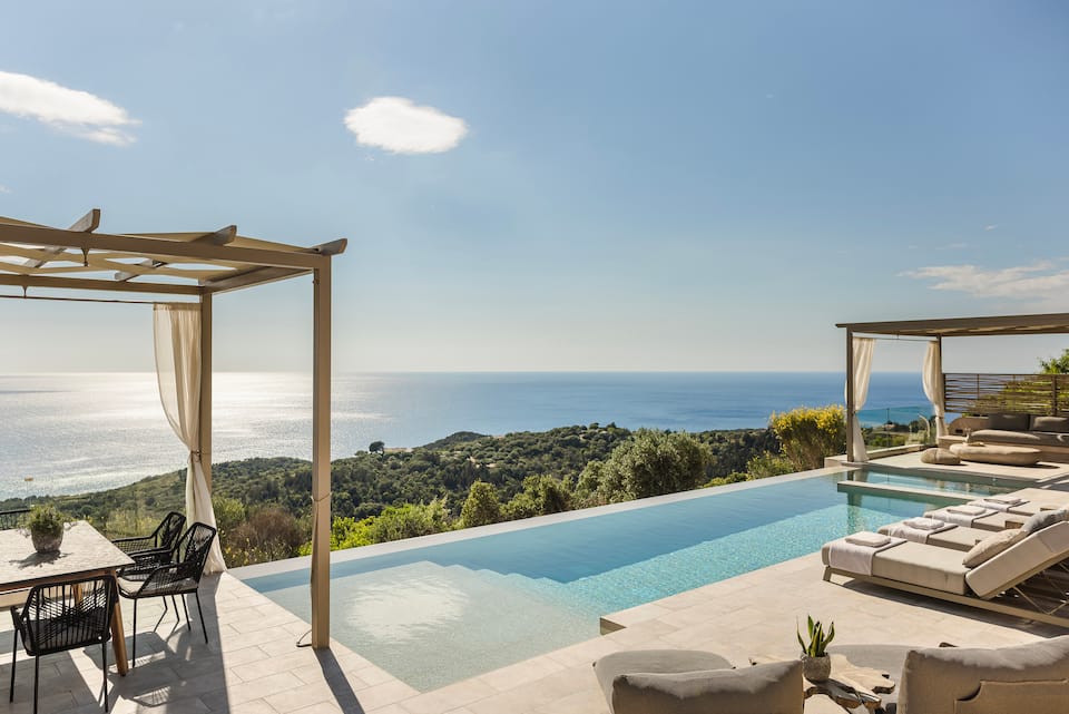 Entheos, a stone villa above Fiskardo's bay, Fiskardo, Kefalonia, Greece, photo 1 of 10