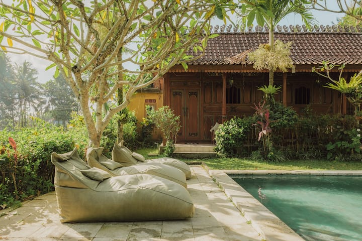 Villa Lumbung Ubud Cozy 1br With Organic Garden - Bali