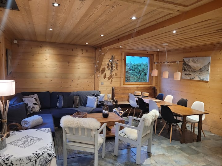Chalet 4 Chambres Sauna Près Des Pistes Vue à 360° - Chamonix-Mont-Blanc