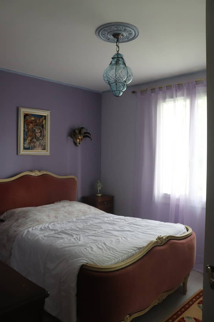 غرفة النوم 1 ، الطابق الأرضي ، سرير مزدوج 