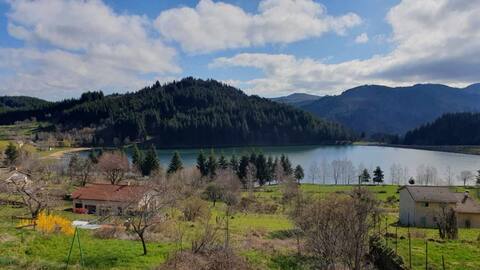 House with lake view. Maximum 8 people