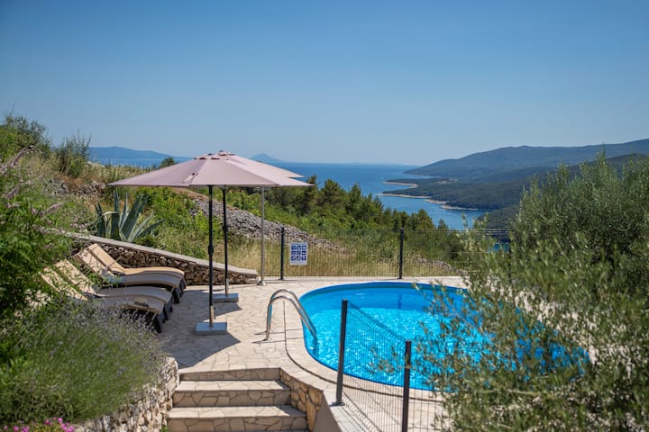 Peaceful Villa With Private Pool And Sea View - Rabac