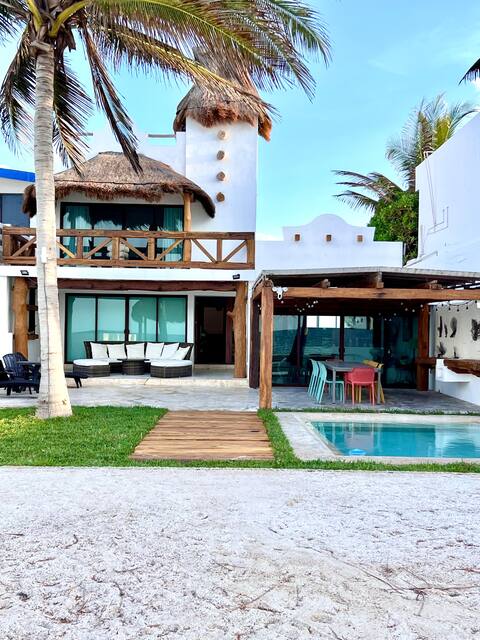 Ocean Front Progreso Beach House