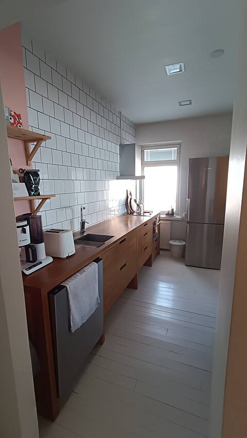 Two room light loft apartment in center (ydin)