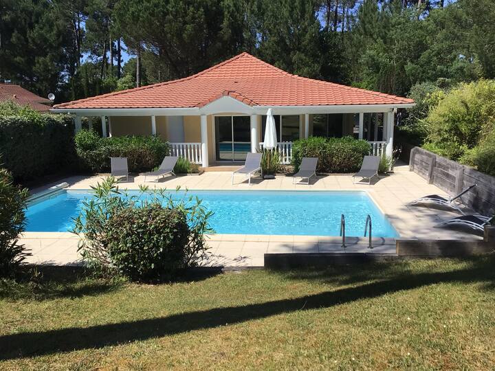 Ville Eden Parc 3 Chambres Piscine Privée Wifi - Lacanau