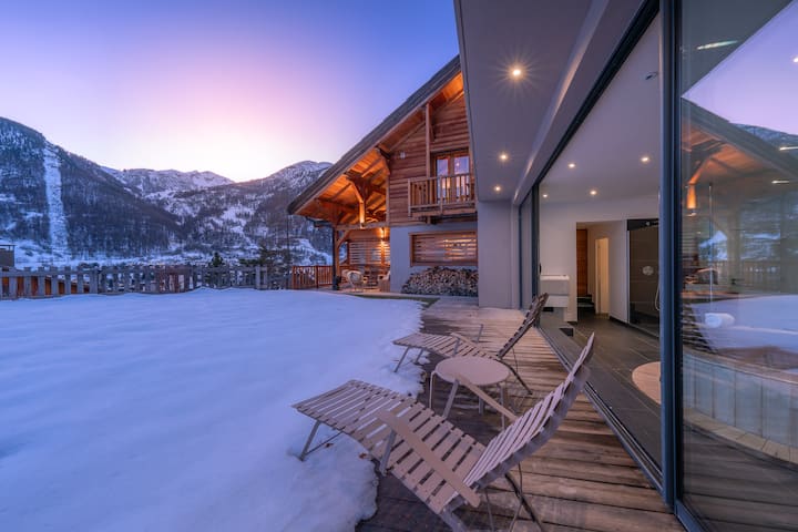 Chalet De Luxe 5 * Avec Espace Détente Privatif - Le Monêtier-les-Bains