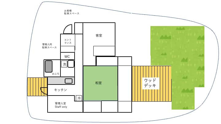 自然の光と音が魅力のロッジ - Kure