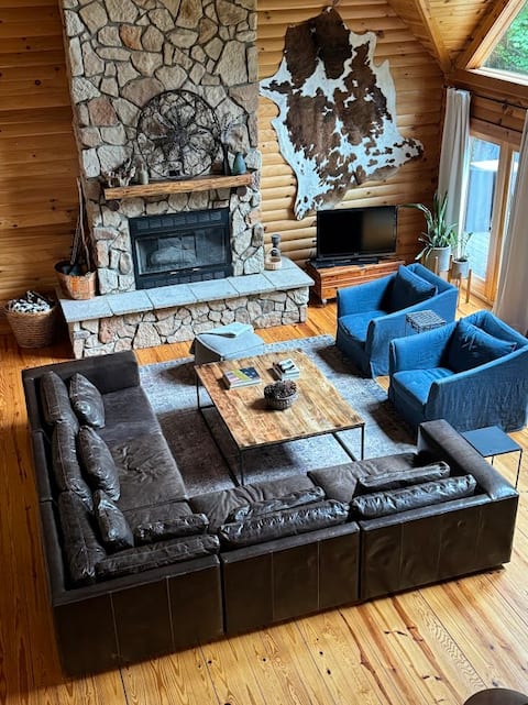 Trove of Trees Log Cabin in Mohican on 24+ acres