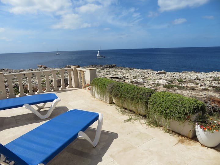 Stunning Seafront Villa In Menorca+aircon+wifi - Binibeca