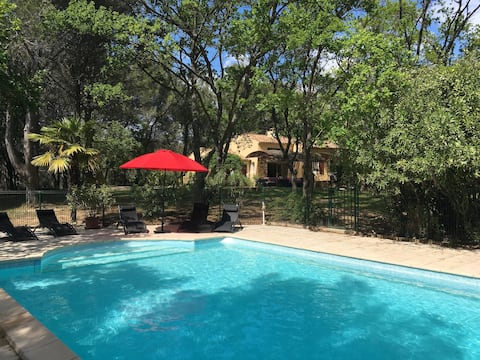 Heated pool with gate - playground - mountain biking