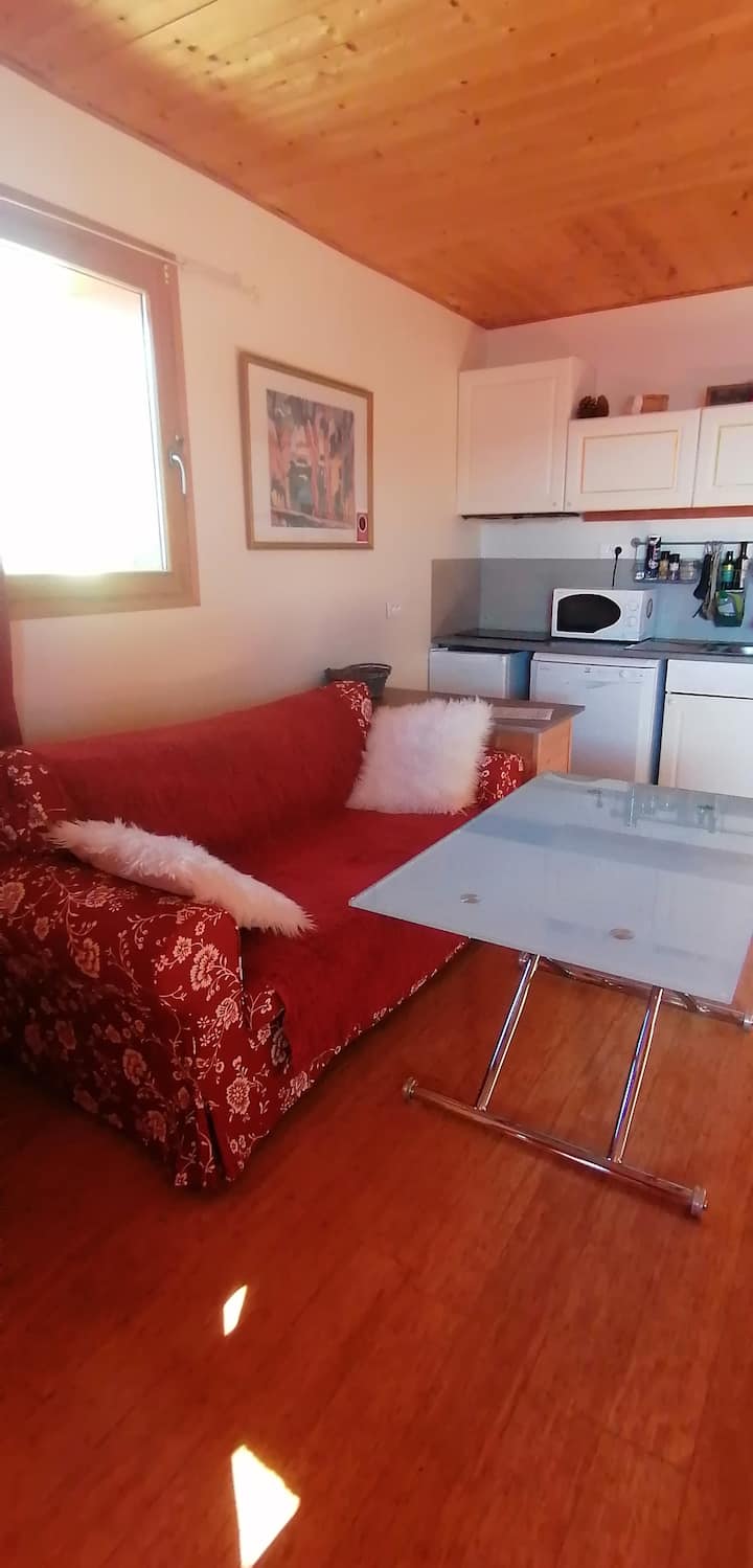 Studio Bas De Chalet, Sud, Jardin, Vue, Linge - Saillagouse
