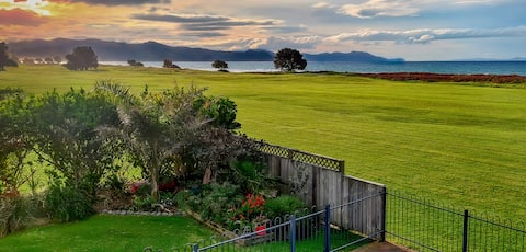 Spacious Matarangi Beach Front Home with Pool