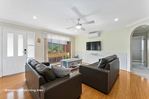 Top performing Airbnb: Woonona Stays. Quite, tranquil in a sunny setting in Wollongong City Council