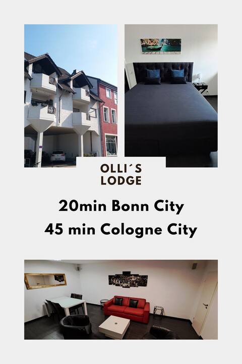 Ollis Lodge - 2 Room 70 sq Flat, 20 min to Bonn