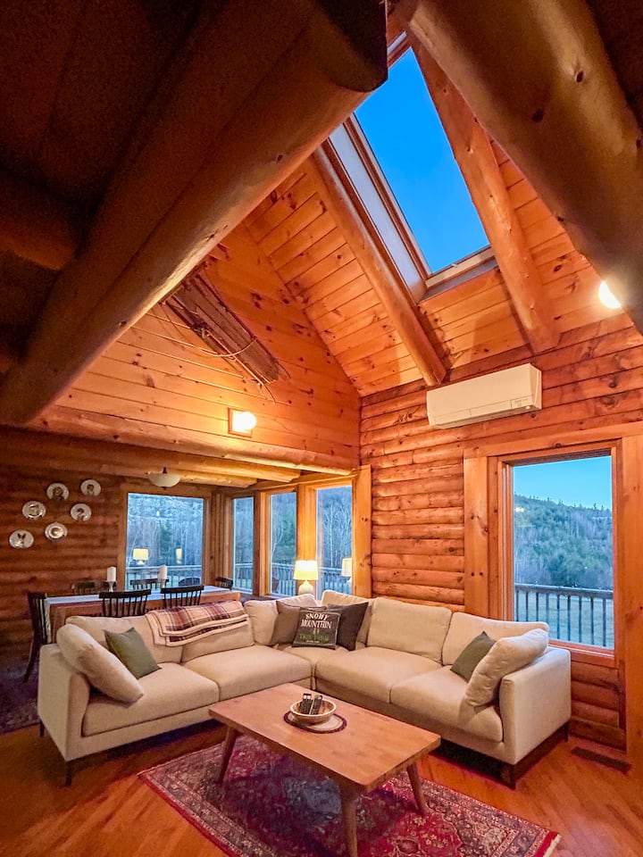 Authentic Log Cabin Retreat | Scenic Views + Deck - Ludlow, VT