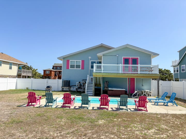Private Pool & Hot Tub! Just 3 Houses To Beach! - Kitty Hawk Beach