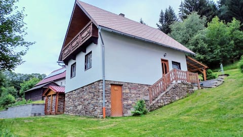 Cottage near Kašperk Castle (possibility of renting a canoe)