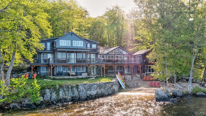 Private Beachfront Long lake escape