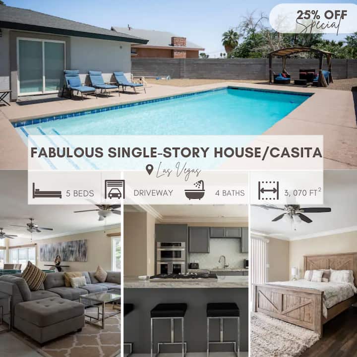 25%offspecial-fabulous Single Story House/casita - Las Vegas, NV