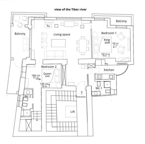 Tiber View Terrace – Central with A/C & Elevator gallery image 3