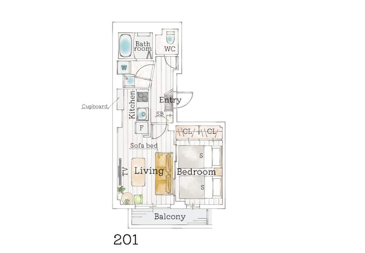 Based Location For First Visiting Tokyo Near Sta. - Shinagawa Station