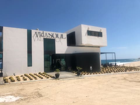 Beachfront hotel all 16 rooms restaurant and bar