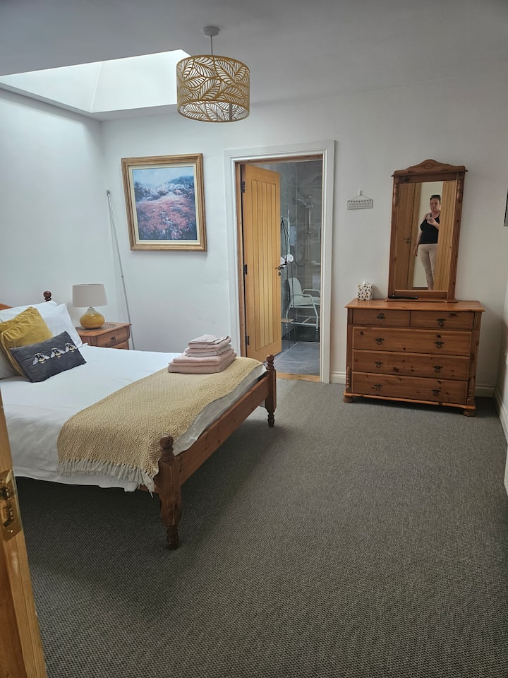 Chambre spacieuse avec salle de bain attenante