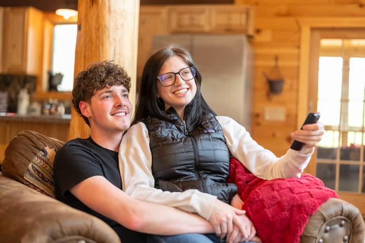 Cuddle up with a movie, your favorite drink, and no plans but to unwind.