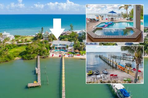 Aquarius North: 7BR/5BA w/heated pool, dock +more