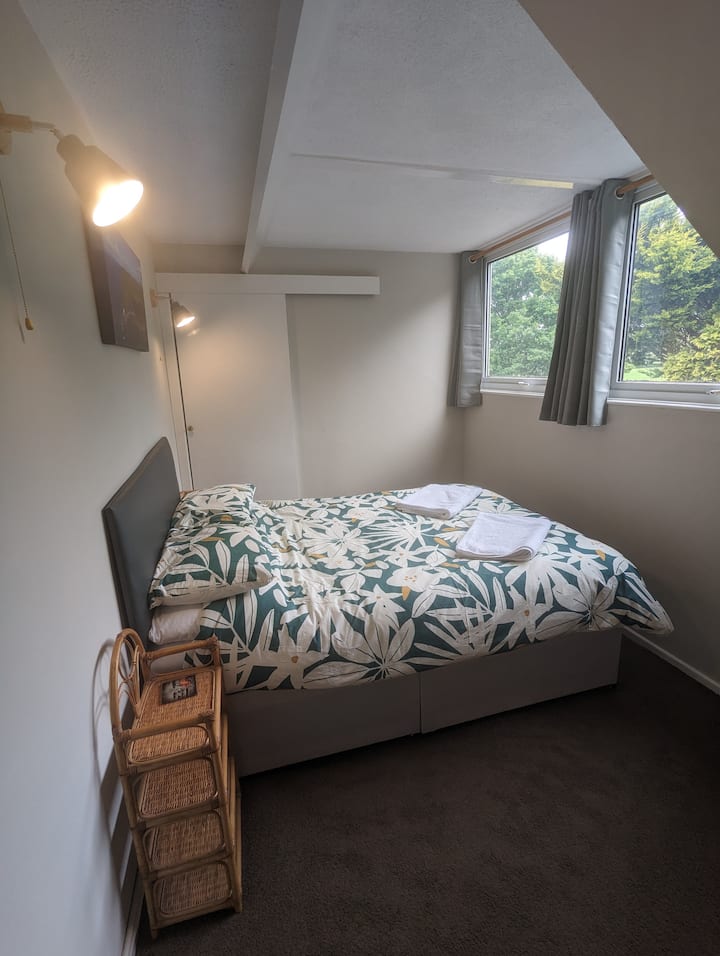 Comfortable double bed with ensuite 