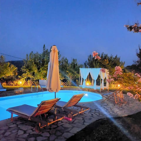 Villa Nafplion Private pool/garden/bbq, a/c 5' sea