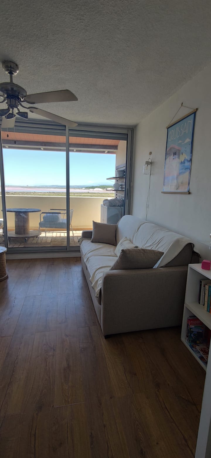 Studio Cabine Vue Salins Et Pyrénées - Gruissan