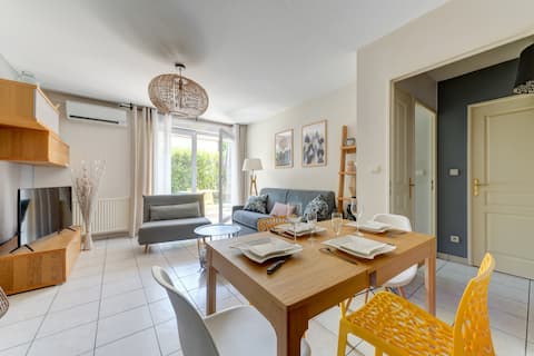 ☀️40m2, terrace+ garden near Eurexpo, Gerland☀️