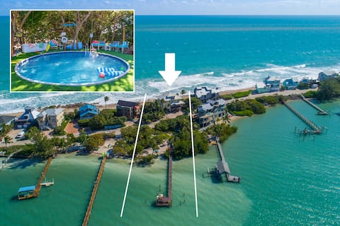 Xanadu: 12+BR/6BA On BEACH w/Elevator,2 Pools+Dock