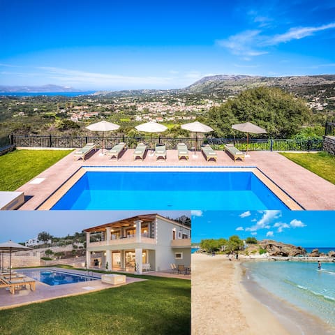 6′ to Beach / 5BD Sea View Villa with Private Pool