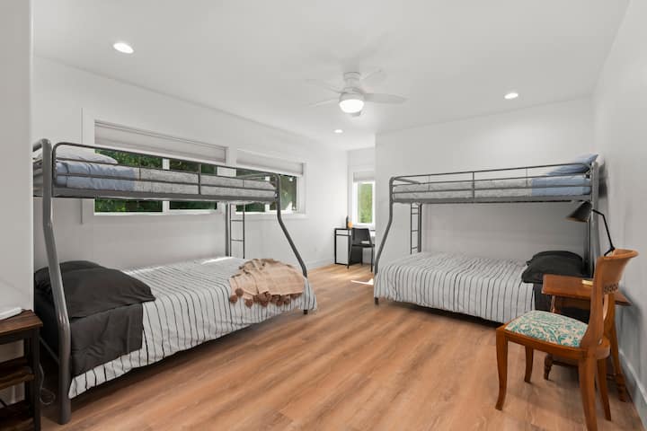2 Sets of Twin over Double Bunk Beds, Double Sofa Bed, and Ensuite Bathroom