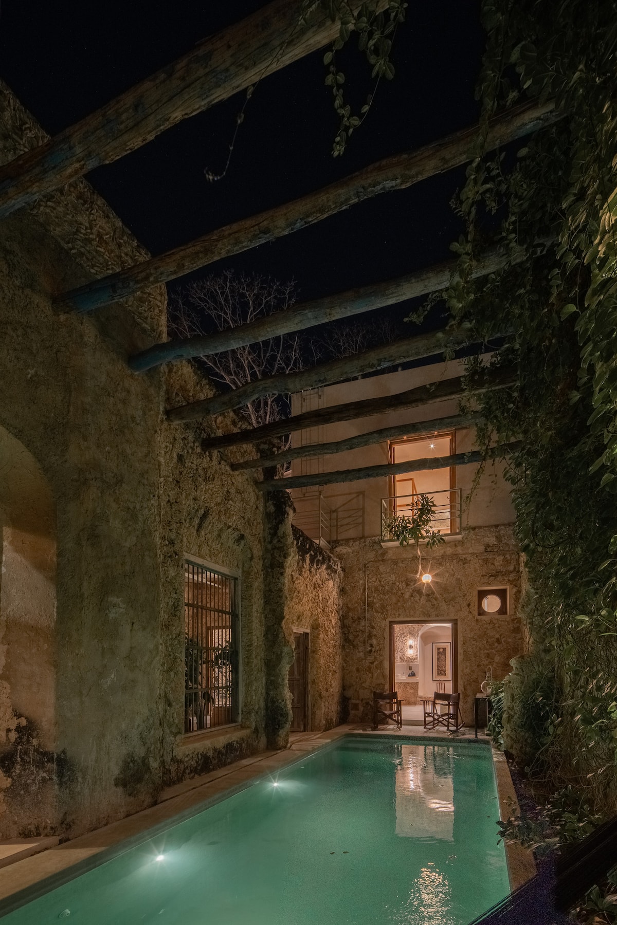 Casa Zotz, ancient stone sanctuary with lap pool in Campeche walled city — Casonas MX — photo 13