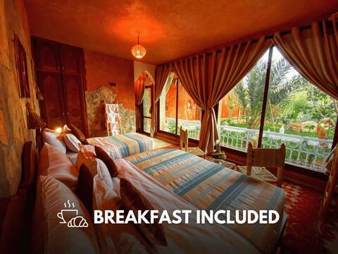 Garden View - Superior Triple room - Riad Chay