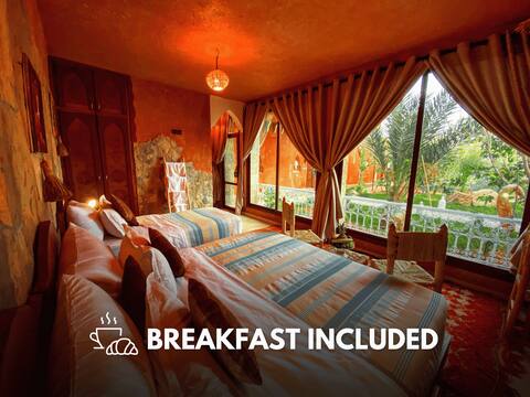 Garden View - Superior Triple room - Riad Chay