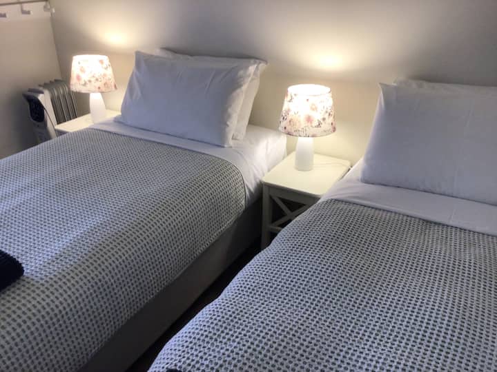 Bedroom 2 - with 2 single beds - all linen warm doona and extra blankets if needed