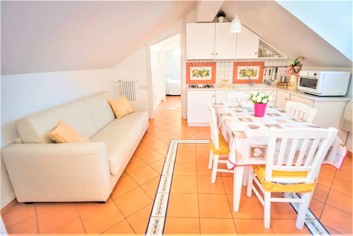 Living Room with Unfold Sofa Bed