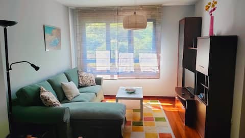 Successful Airbnb property: Equipped apartment with garage 150 m from the sea in Cangas